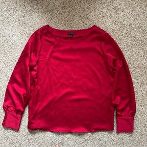 Ann Taylor Vibrant Red Blouse
